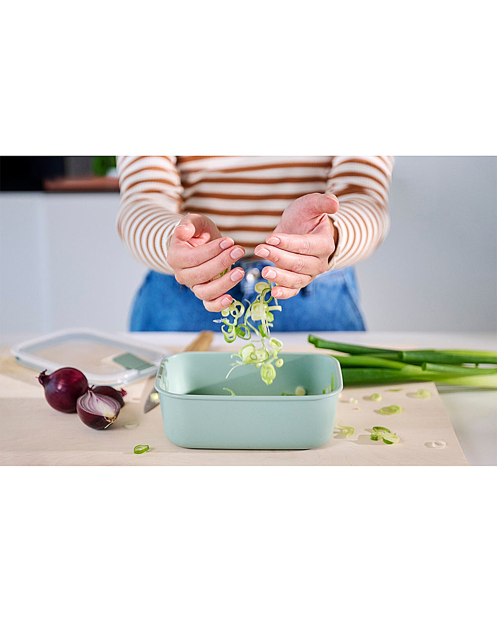 Mepal 1.5 Liter Food Storage Box Easyclip Nordic Sage By Homesmiths