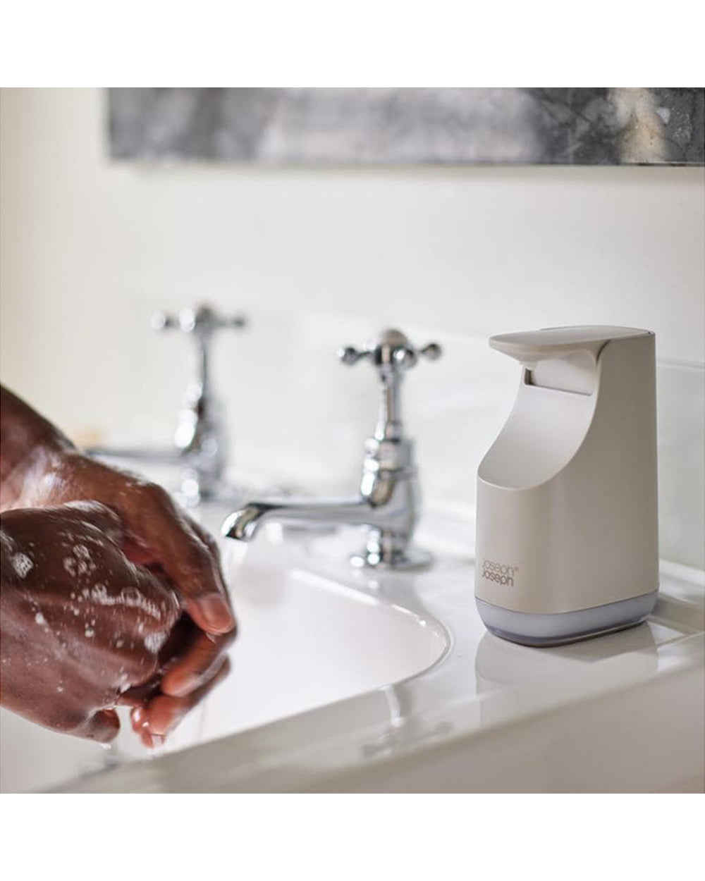 Joseph Joseph Slim Compact Soap Dispenser Ecru
