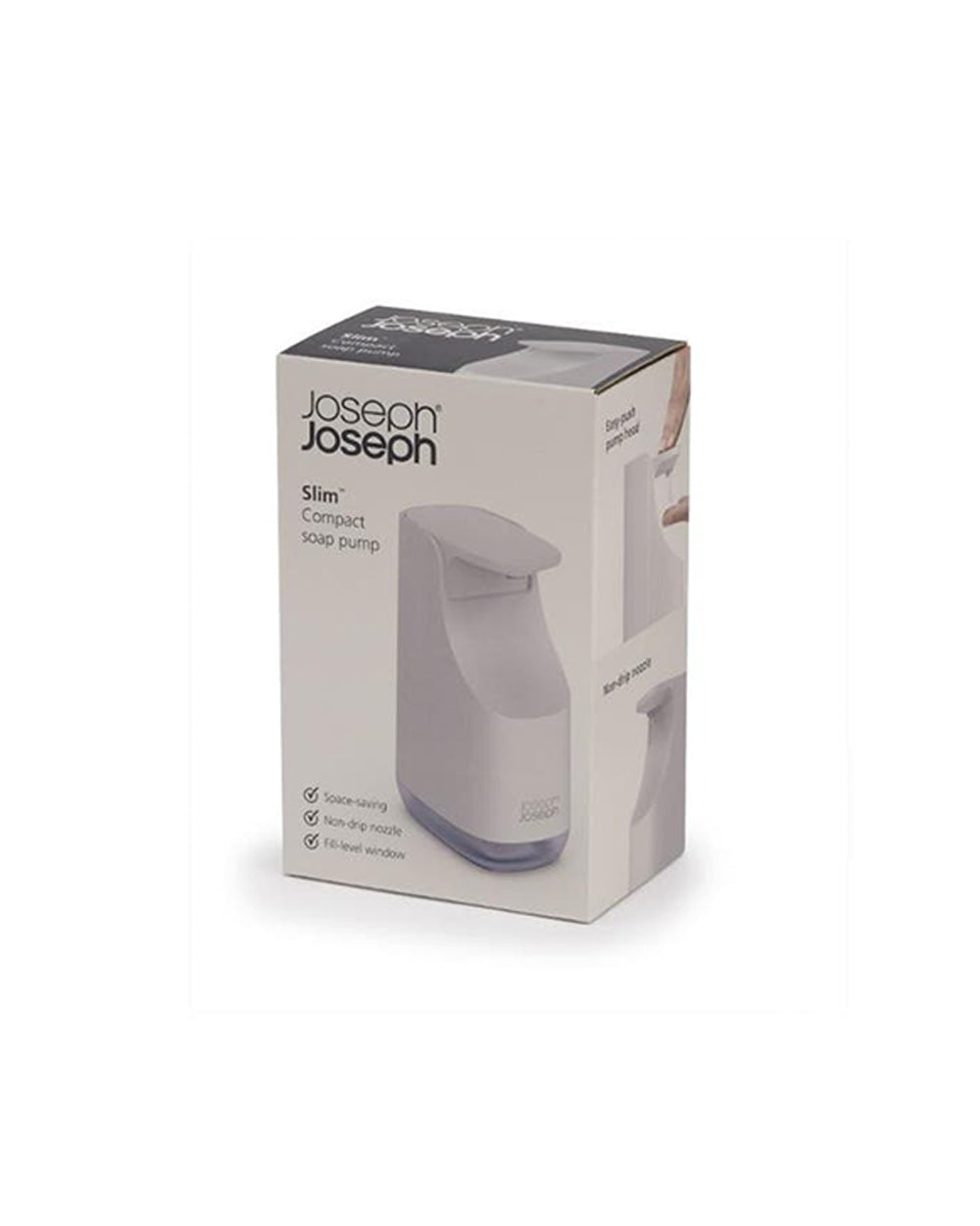Joseph Joseph Slim Compact Soap Dispenser Ecru