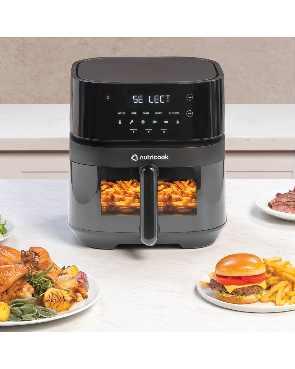 Nutricook Air Fryer Vision 5.7 Liter Black (Display Unit)