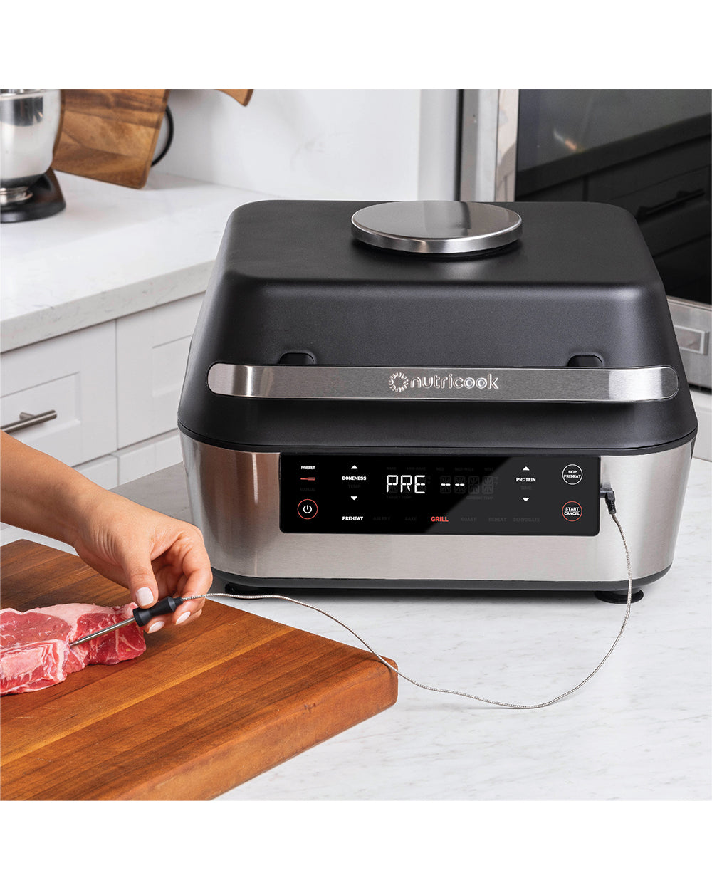 Nutricook Smart Indoor Grill & Air Fryer 8.5 Liter Extra Large (Display Unit)