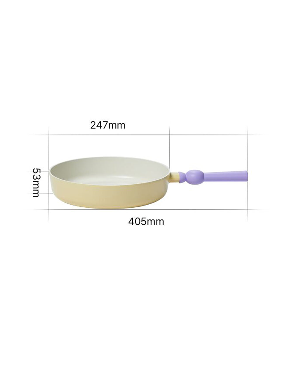 Neoflam 24cm Better Finger Fry Pan Yellow