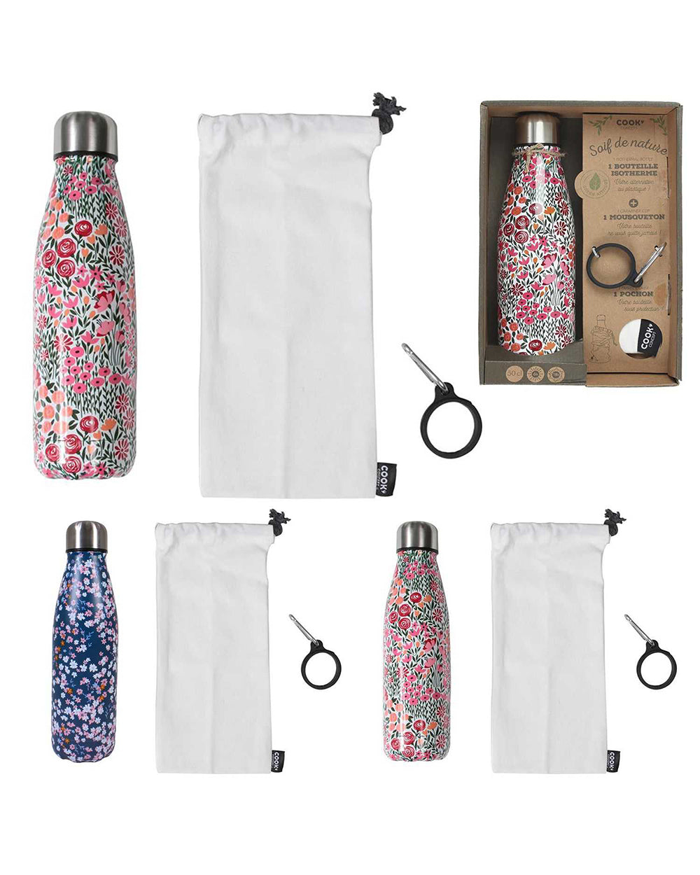 Cook Concept 500ML Flowered Isothermal Bottle