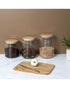 Cook Concept 2.9 Liter Storage Container Glass with Wooden Lid