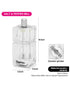 Fissman Pepper Mill 9.5 x 3.8 cm Acrylic Body with Ceramic Grinder
