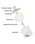 Fissman Pepper Mill 9.5 x 3.8 cm Acrylic Body with Ceramic Grinder