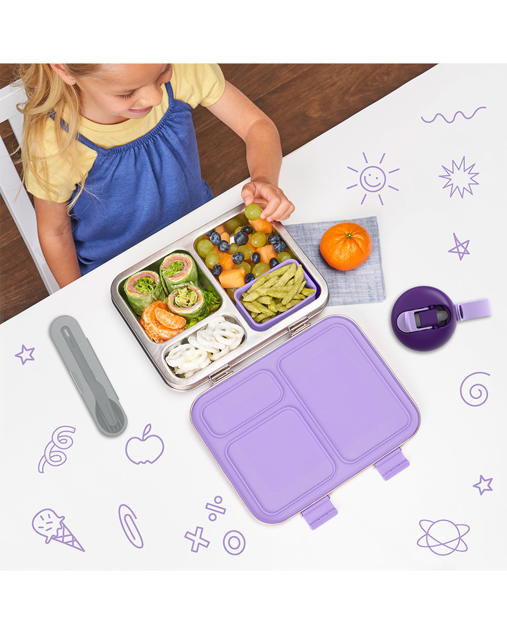 Bentgo Kids Stainless Steel Lunch Box Unicorn