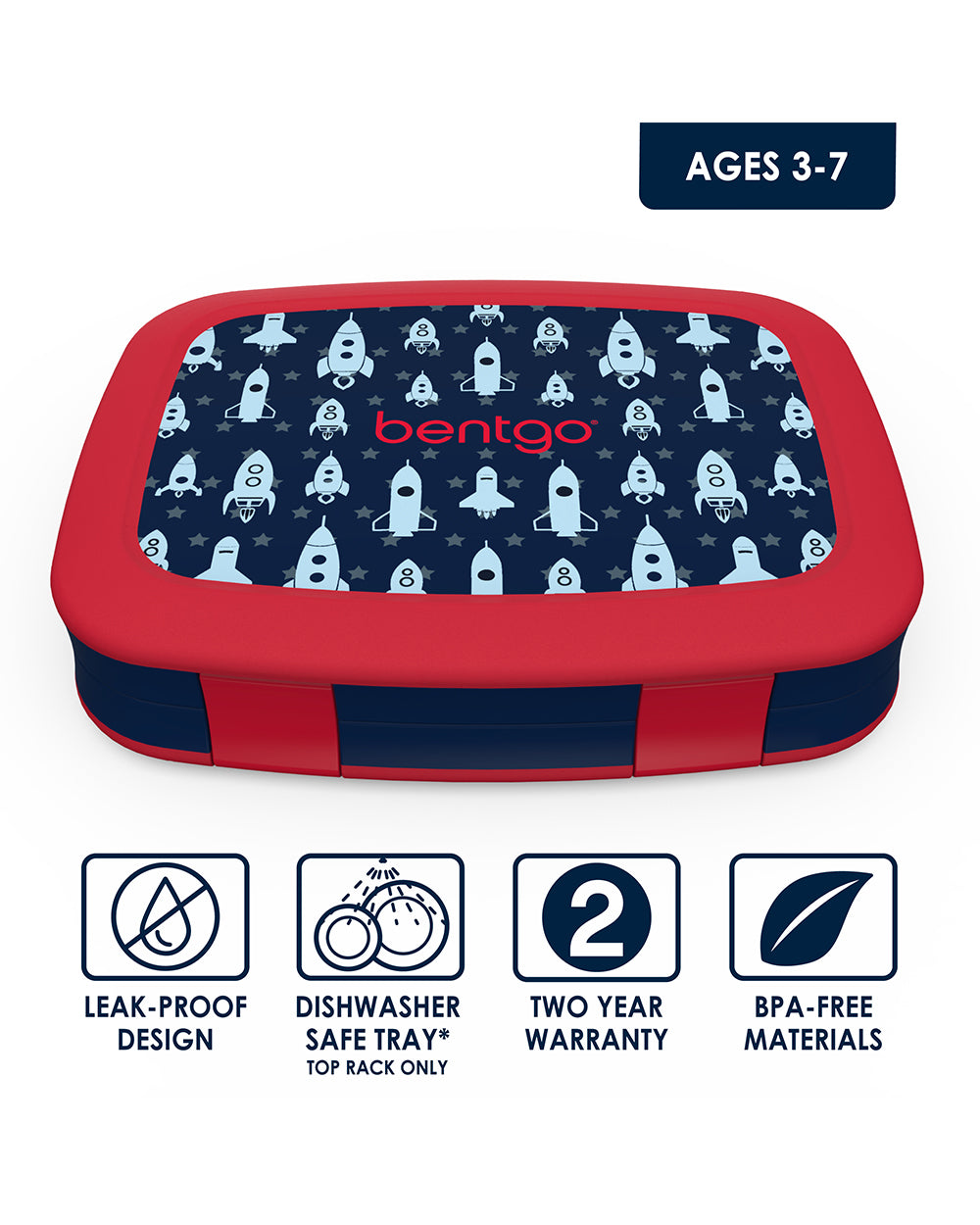 Bentgo Kids Lunch Box Rocket