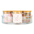 Honeybee 200ML Round Glass with Bamboo Cover