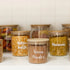 Honeybee 500ML Round Glass with Bamboo Cover