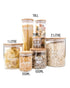 Honeybee 1 Liter Round Glass with Bamboo Cover