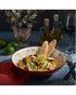 Laurie Gates Tierra 10.5 Inch Pasta Bowl Red Handpainted