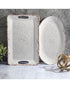 Laurie Gates Mauna 18.7 Inch & 18 Inch Serving Tray Rectangle With Handle Set Of 2 Ice