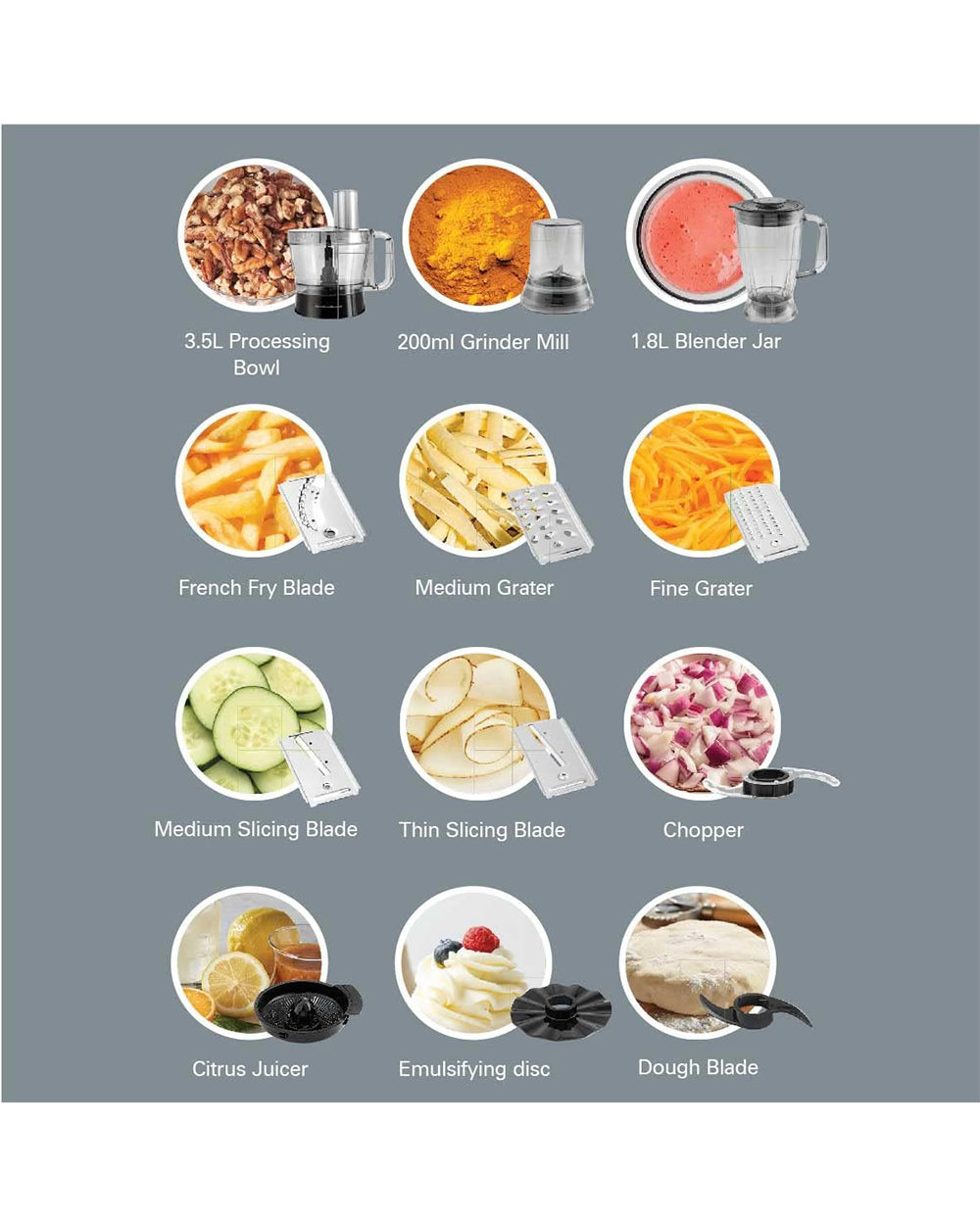 Hamilton Beach 11 In 1 Food Processor 1000W (Display Unit)