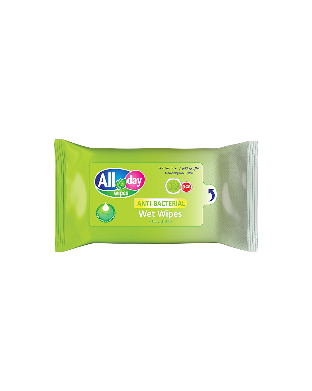 All Day Anti Bacterial Wipes 10 Sheets