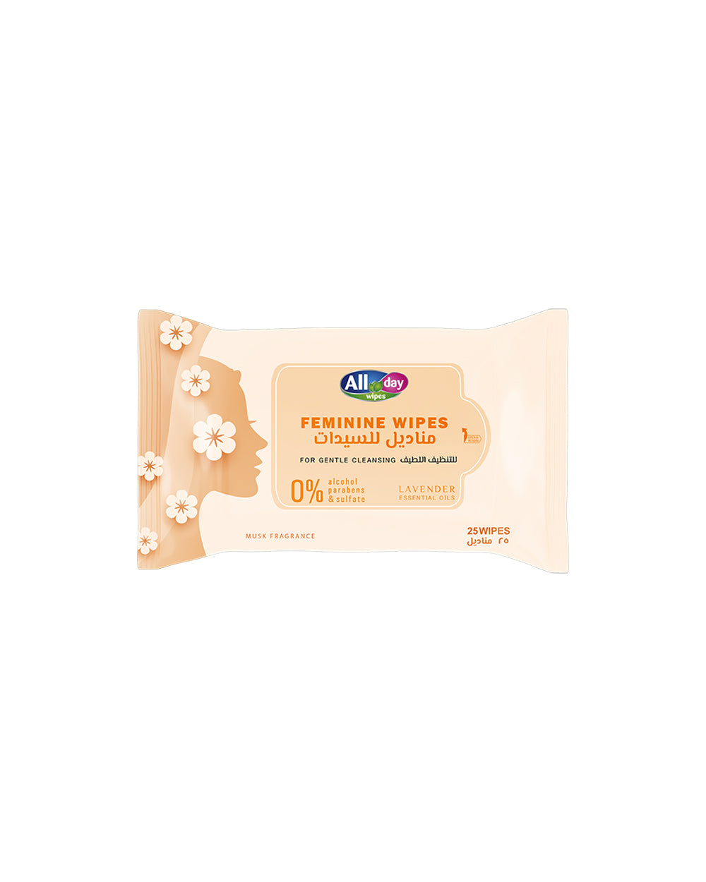 All Day Feminine Wipes 25 Sachet