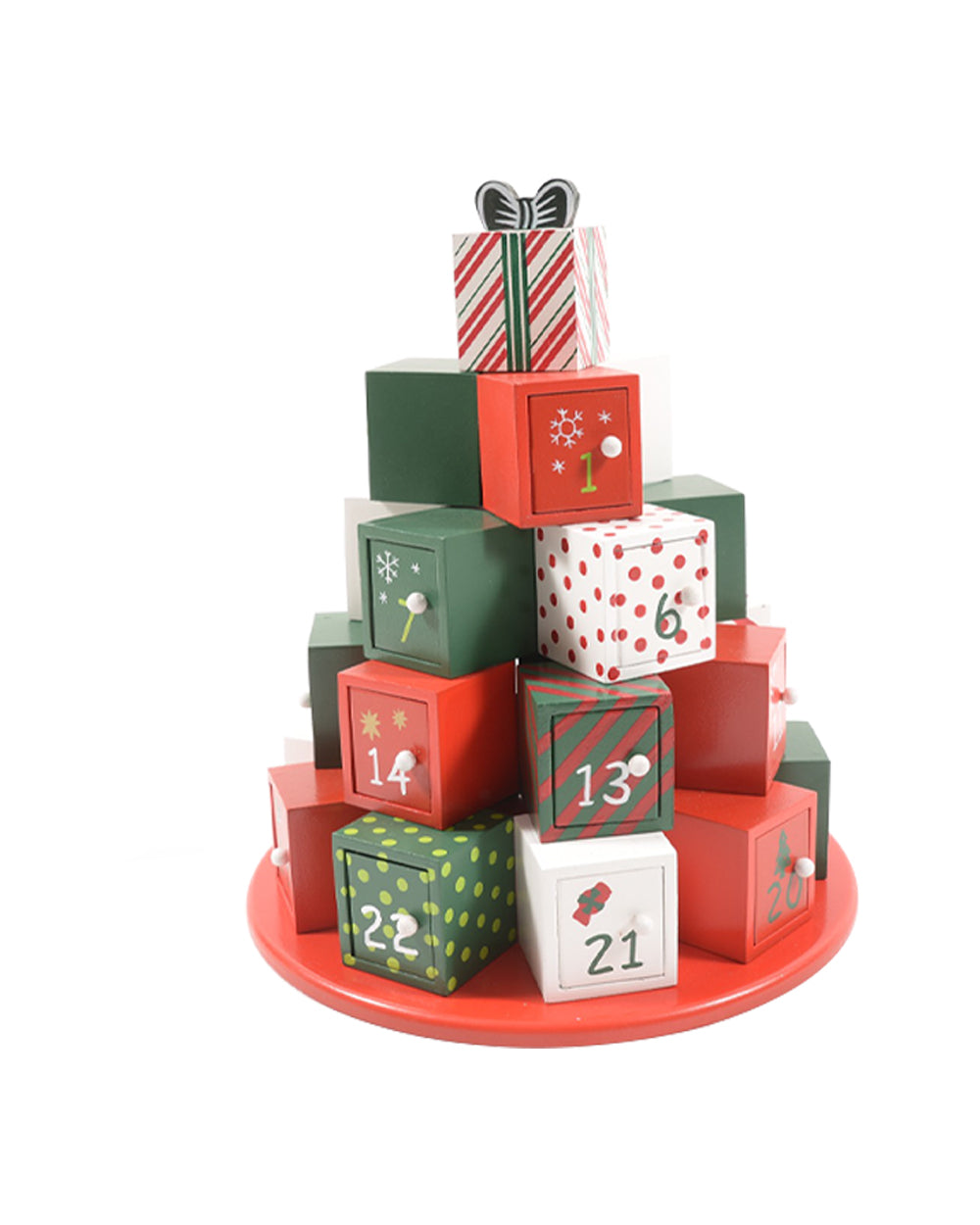 Mercury M Home Wooden Tree Of Gifts Advent Calendar 30 x 27 x 27 cm