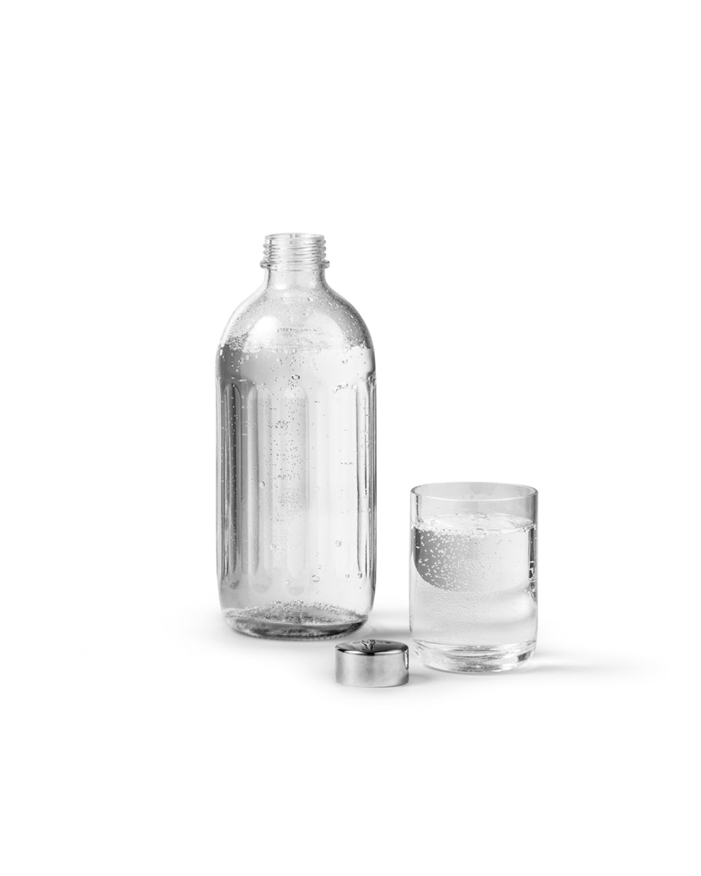 Aarke Premium Glass Bottle Polished Steel For Carbonator Pro