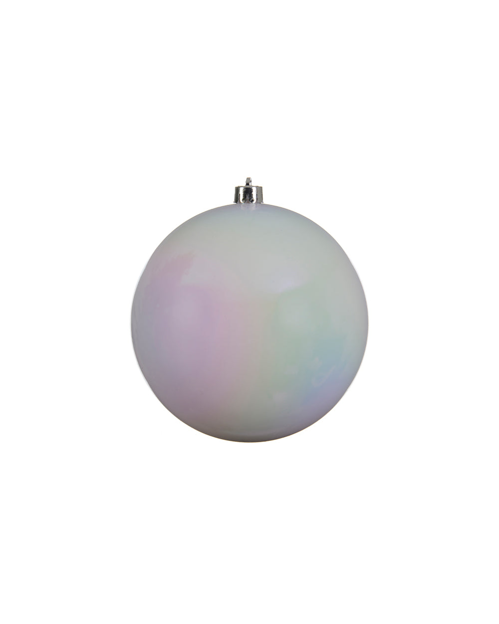 Homesmiths Decoris 20Cm Baubles Shatterproof Shiny White Iris