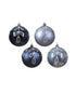 Homesmiths Decoris 8Cm Bauble Shatterproof Matt & Shiny Leaf Assorted 1 Piece