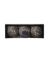 Homesmiths Decoris Bauble With Gold & Silver Beads On Top With Pink & Transparent Diamonds