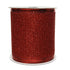 Kaemingk Decoris Ribbon Polyester Glitter Red
