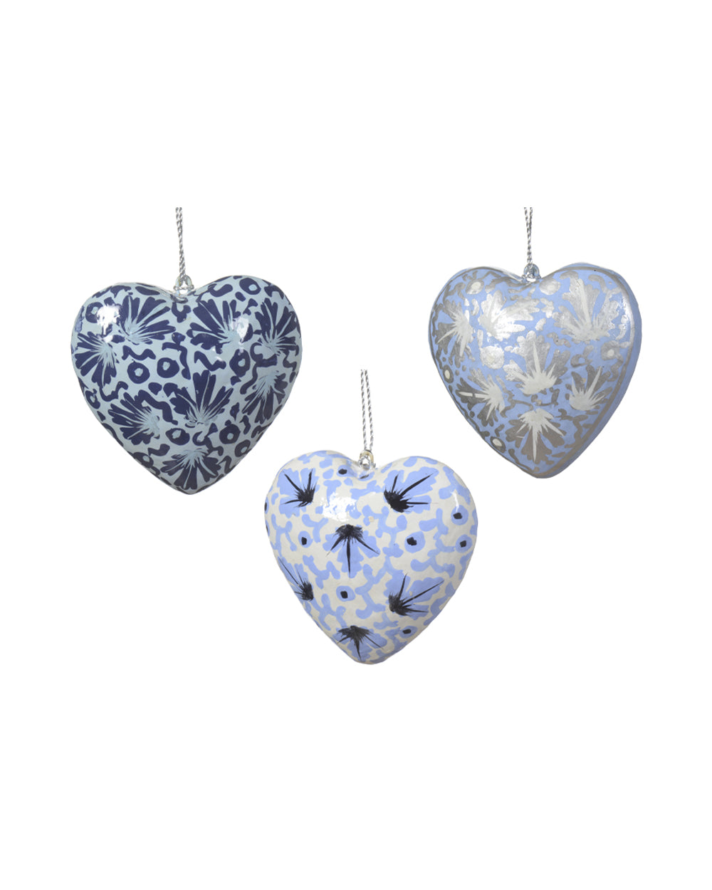 Homesmiths Decoris Hanger Paper Handpainted Heart Assorted 1 Piece
