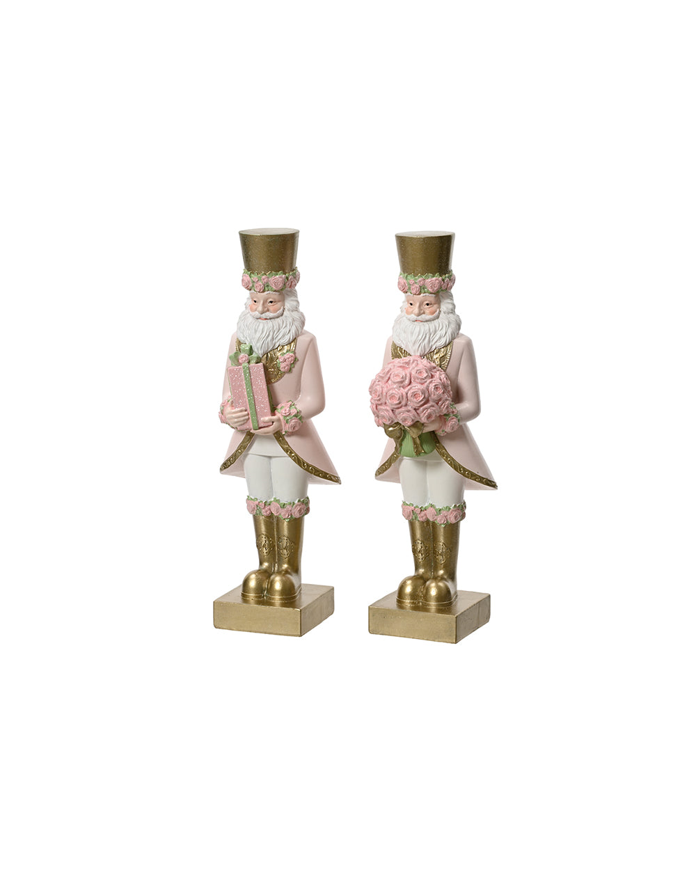 Homesmiths Decoris Polyresin Santa Flowers Assorted 1 Piece