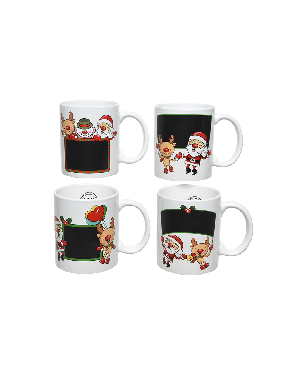 Homesmiths Decoris Mug Stoneware Blackboard Assorted 1 Piece