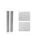 Homesmiths Decoris Fabric Polyester Glitter Structure Silver