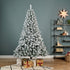 Kaemingk Decoris Monarch Pine – Snowy, 210cm, Christmas Holiday Tree, Festive Xmas Home Décor, Seasonal Floor Decoration, Evergreen Accent