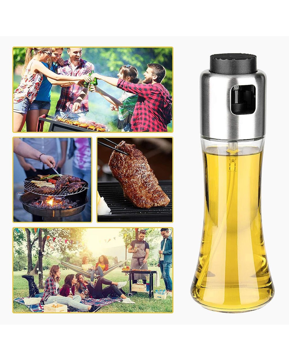 Fissman Oil Or Vinegar Bottle 180ML With Spray
