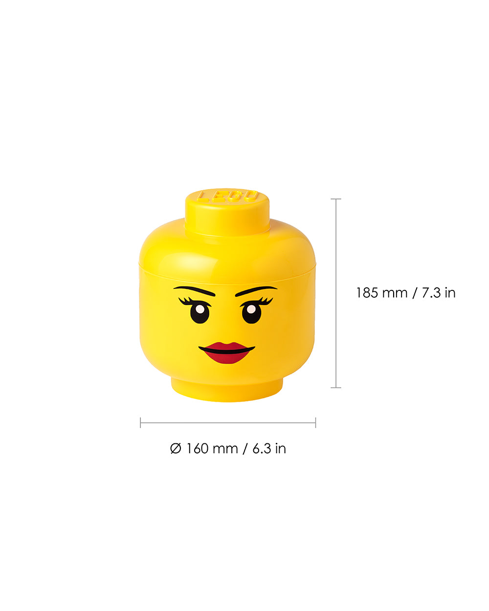 Lego Storage Head Small Girl
