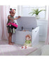 Homesmiths Toy Box - White Wooden Storage Bench with Lid for Kid & Toddler Room, L76.2cm x W45.72cm x H53.97cm