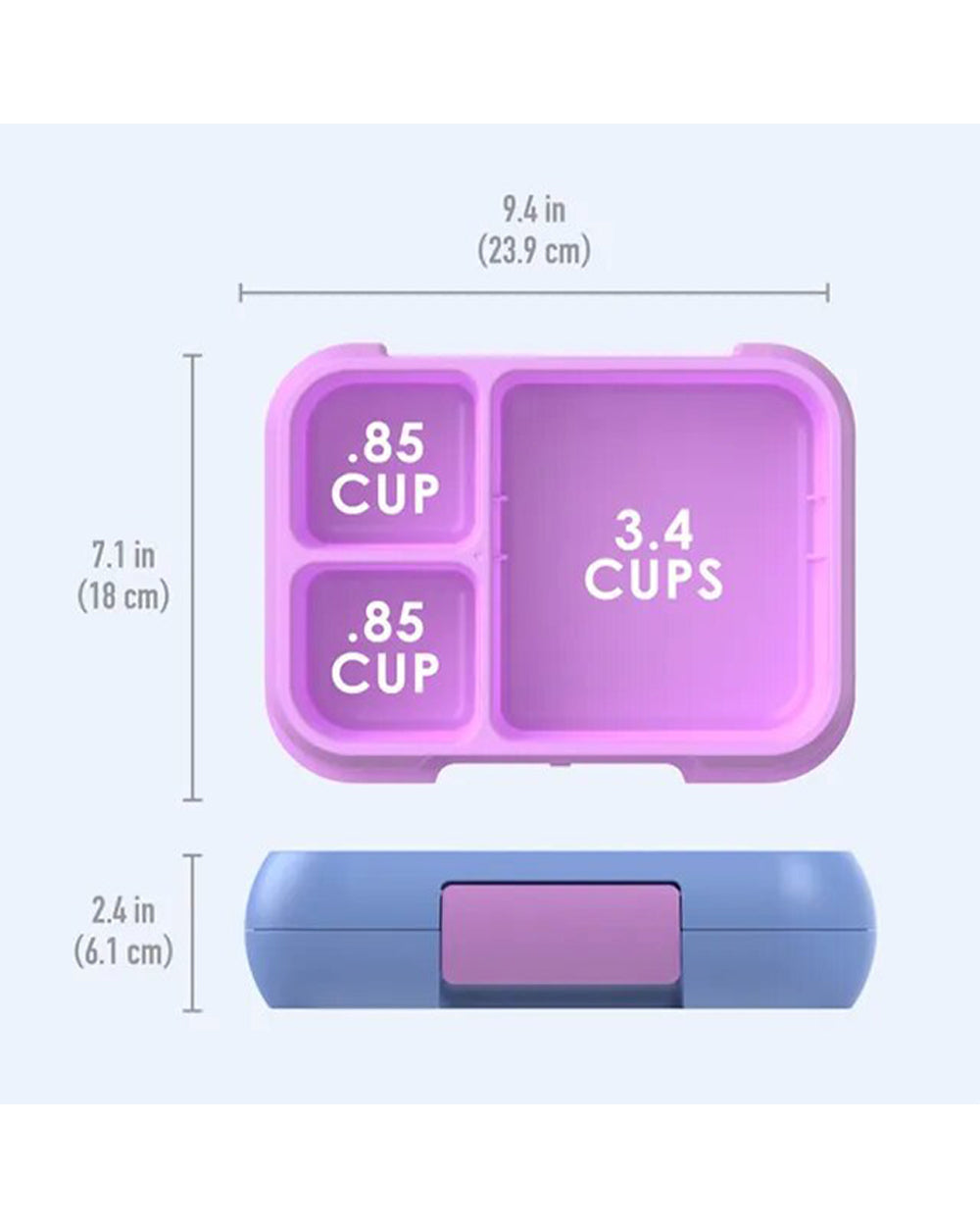 Bentgo Pop Lunch Box with Removable Divider Periwinkle Pink