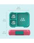 Bentgo Pop Lunch Box with Removable Divider Bright Coral Teal
