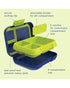 Bentgo Pop Lunch Box with Removable Divider Navy Blue Chartreuse