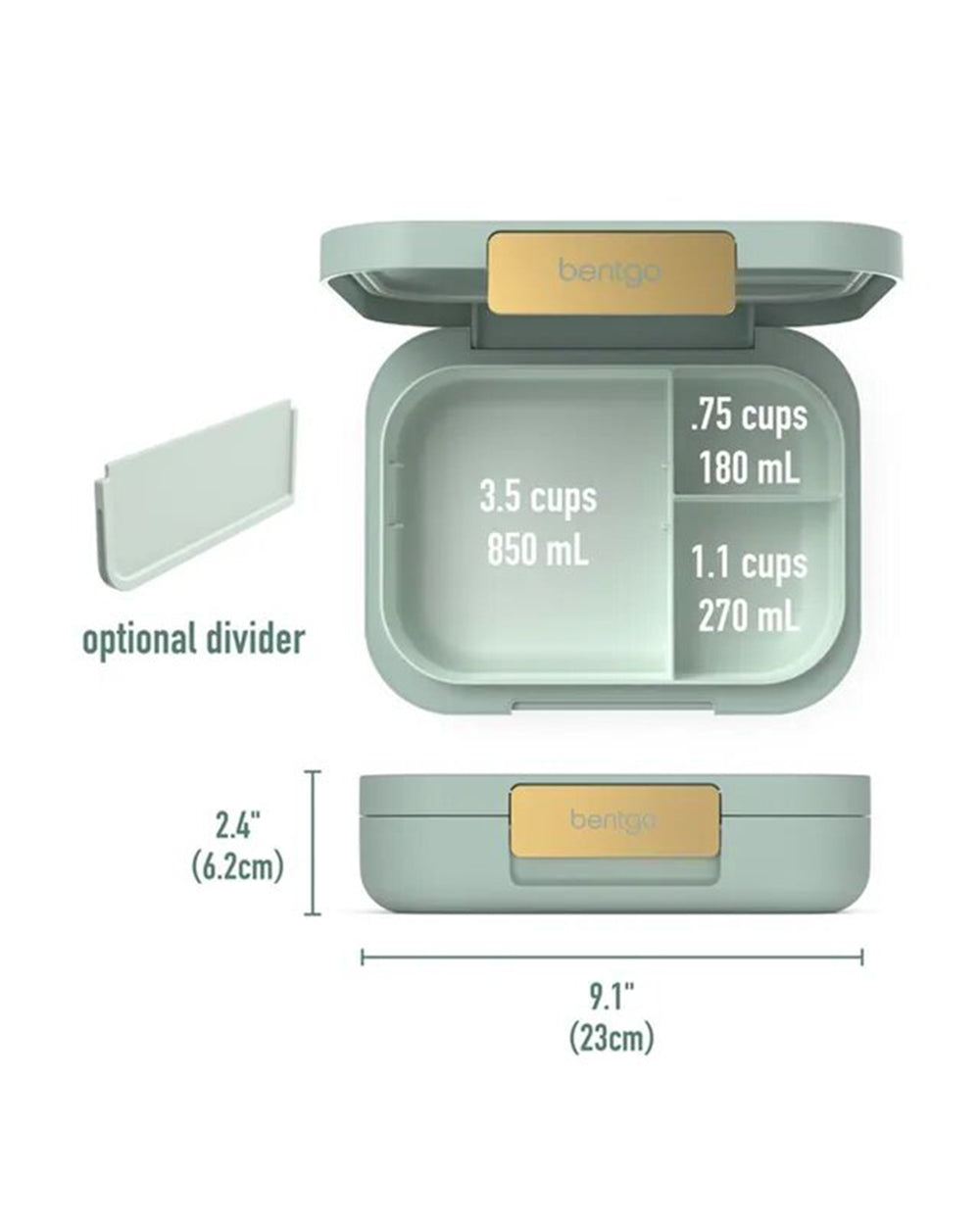 Bentgo Kids Lunch Box Modern Green