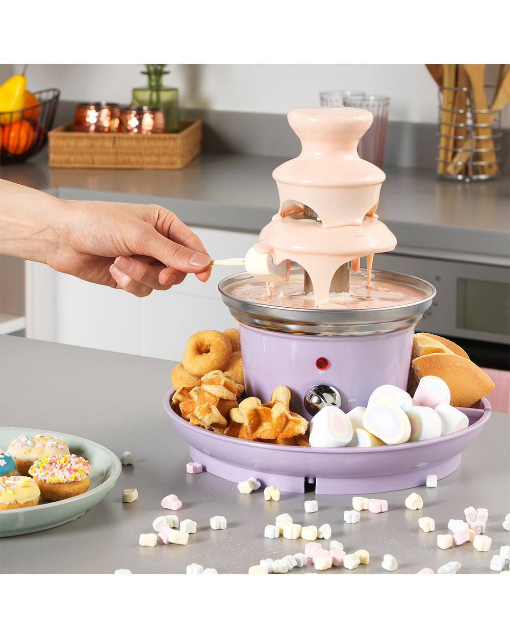 Giles & Posner Choc Fountain with Trays Sorbet Purple (Display Unit)