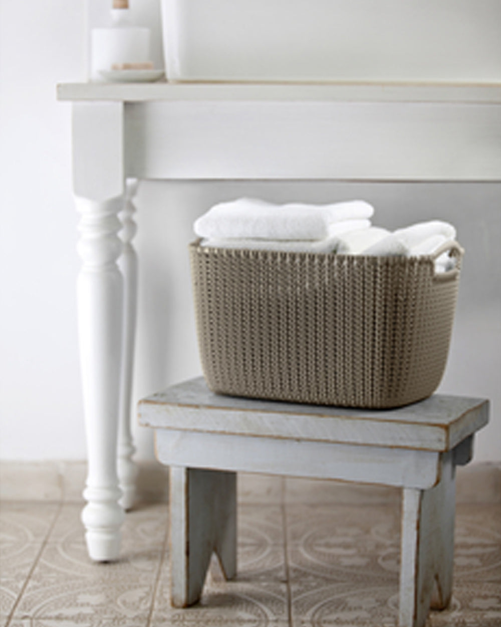 Curver 8 Liter Kint Small Basket Sabbath Brown