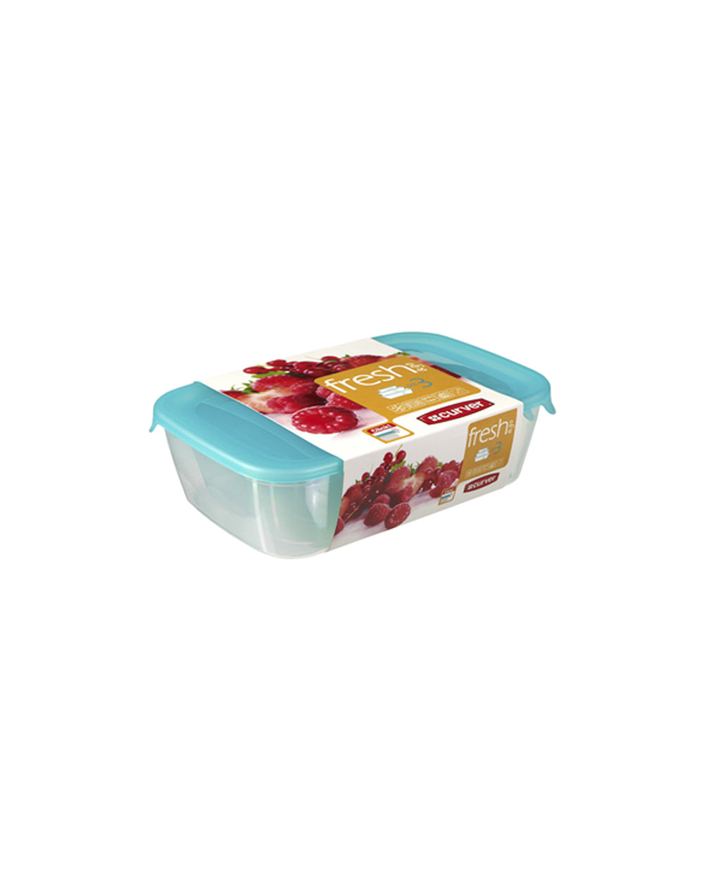 Curver Fresh & Go Rectangle Food Container Set of 3