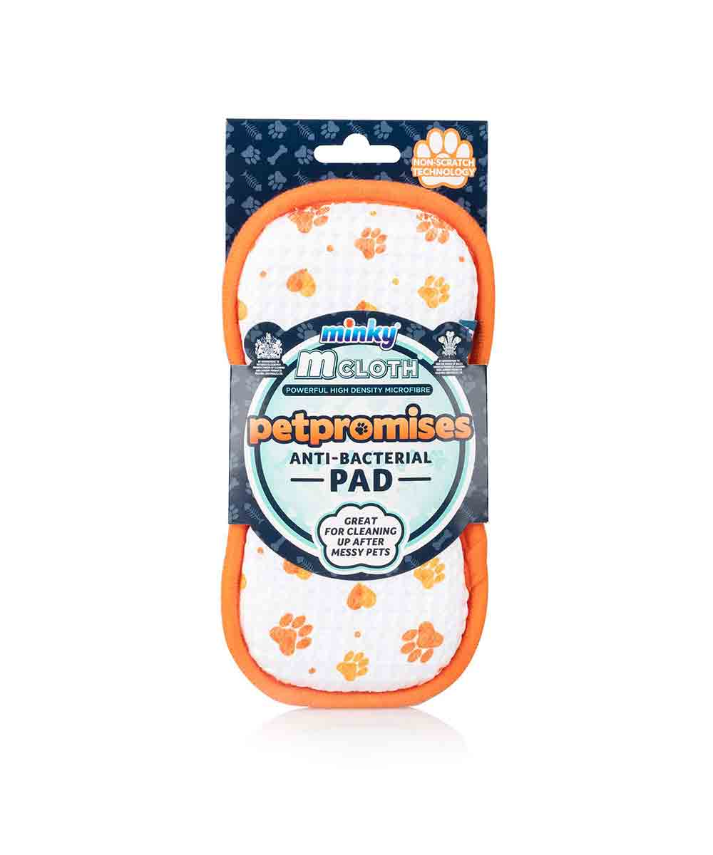 Minky Cloth Antibacterial Pet Pad Orange