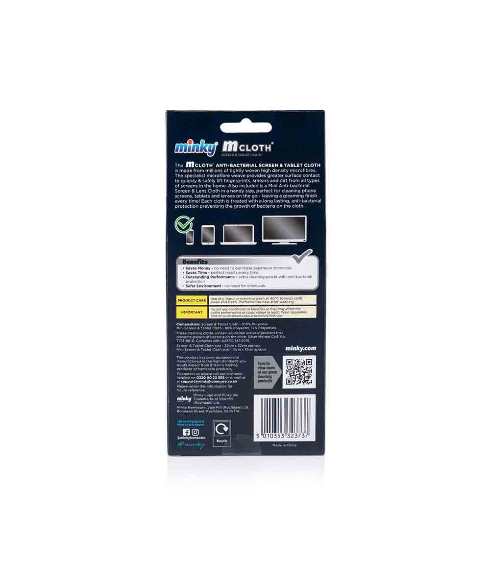 Minky Cloth Anti-Bacterial Screen & Tablet Cloth
