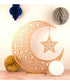 Peacock Large Geometric Moon & Star 2 Feet