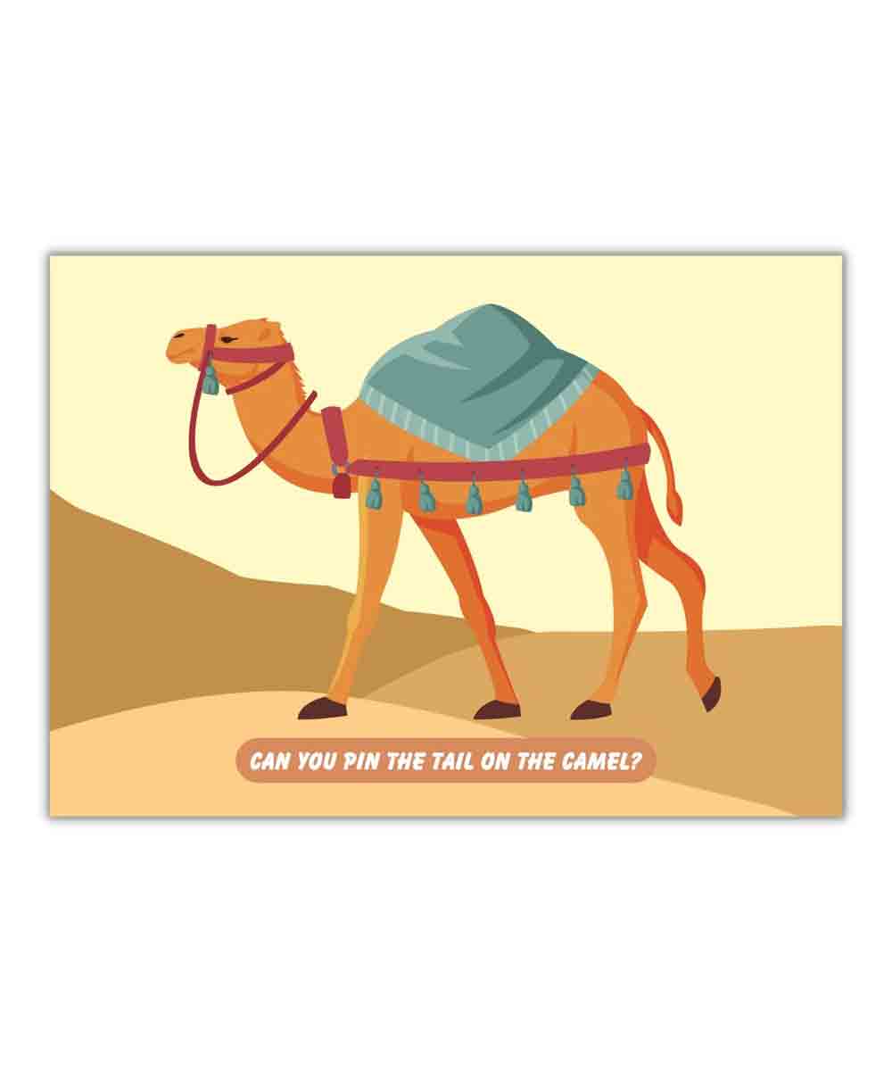 Peacock Pin the Poster Game Camel