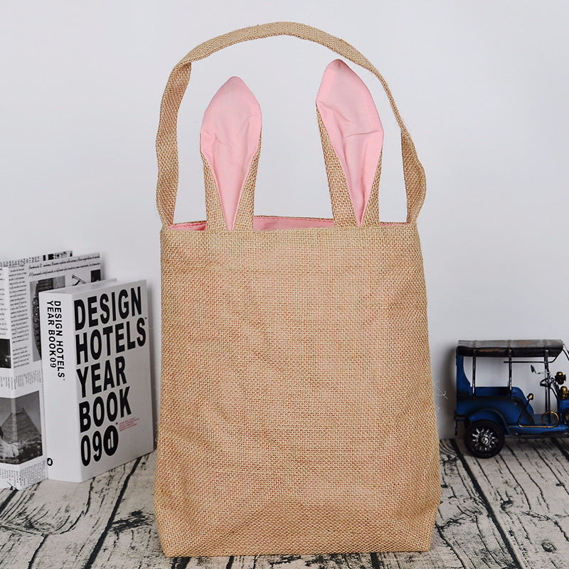 Easter basket 20x22cm Pink