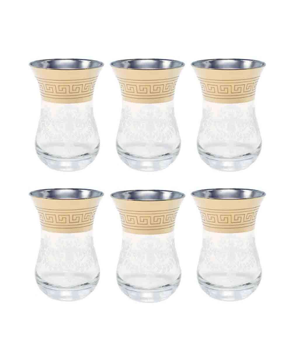 Glasstar Glasses for Tea 160ML Set of 6 Baroque