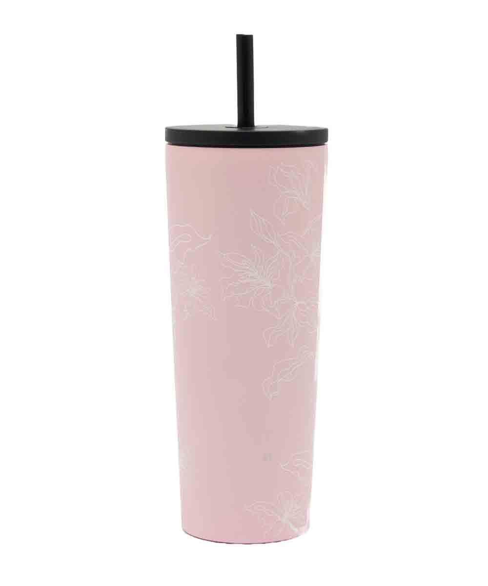 Prickly Pear Travel 24oz 2 in 1 Tumbler Floral Pink