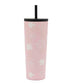 Prickly Pear Travel 24oz 2 in 1 Tumbler Daisy Pink