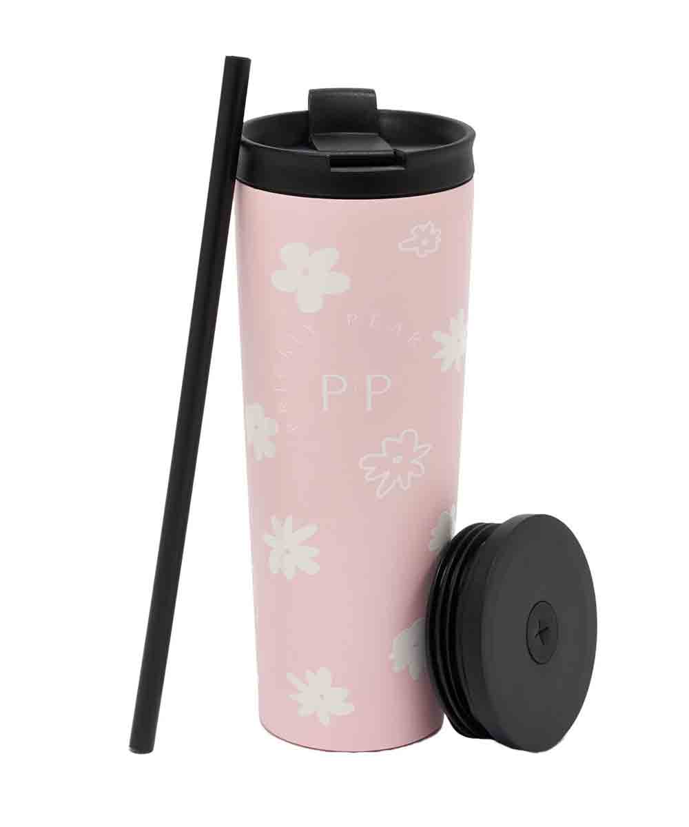 Prickly Pear Travel 24oz 2 in 1 Tumbler Daisy Pink